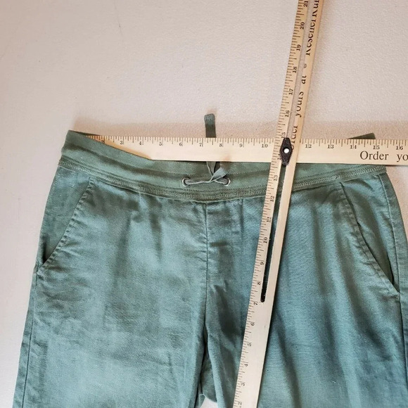 Lucy‎ Activewear Women's Linen Blend Crop Casual Pants Green Size XS - Picture 8 of 11